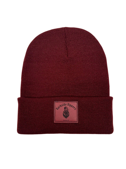 BURGUNDY DARKSIDE PATCHED TOQUE - Darkside Dippers