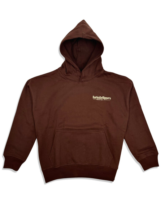 DARKSIDE DIPPERS HEAVYWEIGHT HOODIE - MOCHA - Darkside Dippers